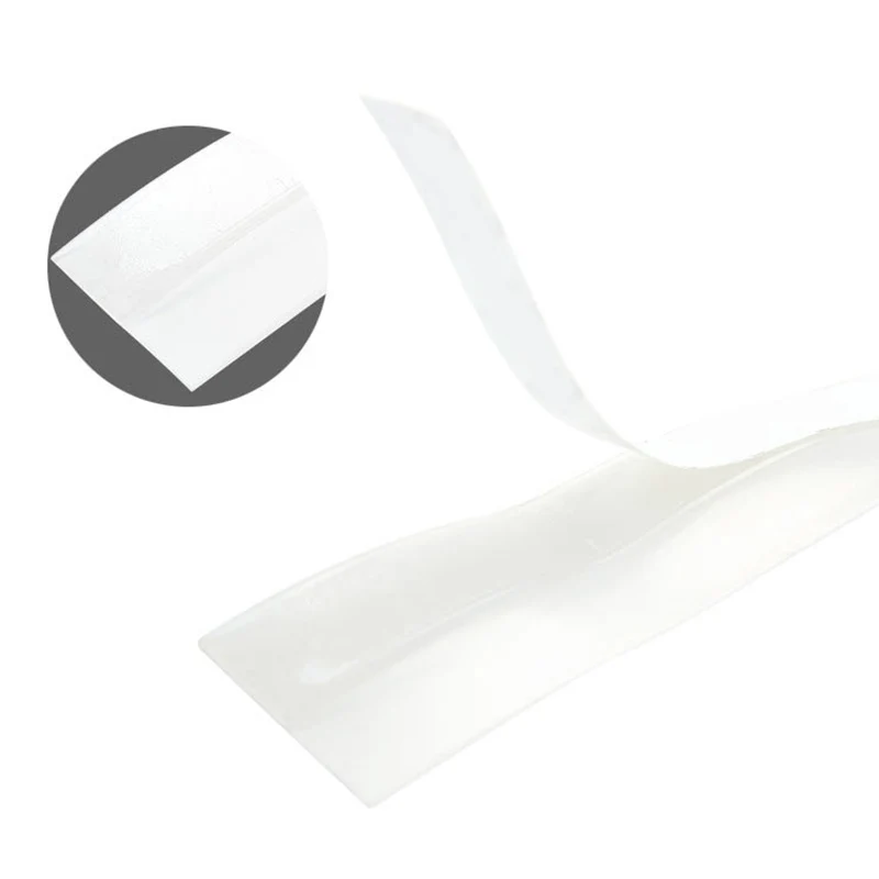 Simple Transparent Weatherstrip Draft Stopper Frameless Window Sliding Door Seals Silicon Rubber Dust Insect Door Strip 5M image 2