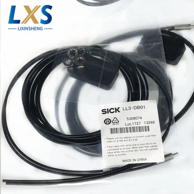 2 Meter Length SICK Optical Fiber LL3 - DB01 Optic Cable /Optical Cord For Industrial Machinery