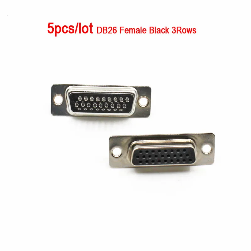 DB25 DB26 25P 26P Parallel Serial Port Female Male Wire Solder Connector Socket Plug VGA Adapter Plastic Metal Shell Cover