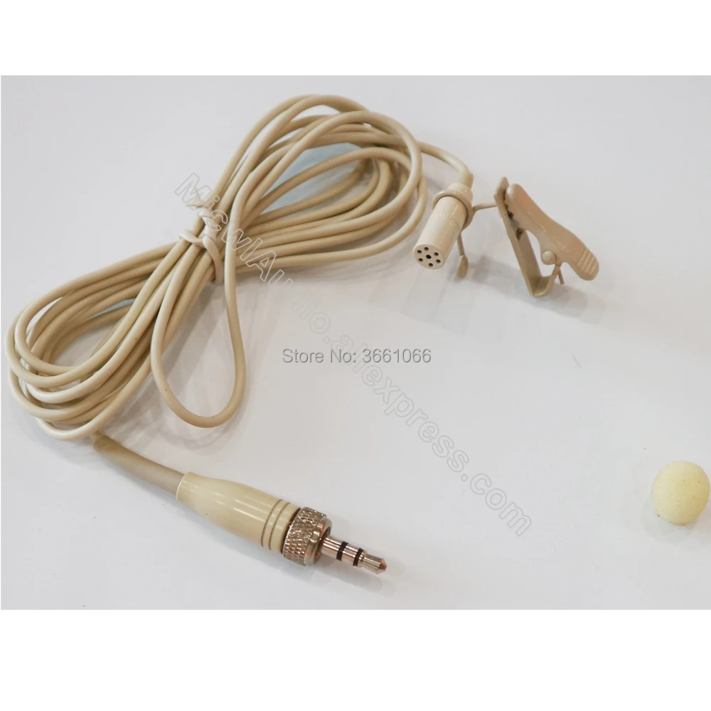 베이지 ME2, 3.5mm 잠금 소형 옷깃 마이크, 젠하이저 G1 G2 G3 G4 무선 벨트 팩 시스템용, 방향 마이크