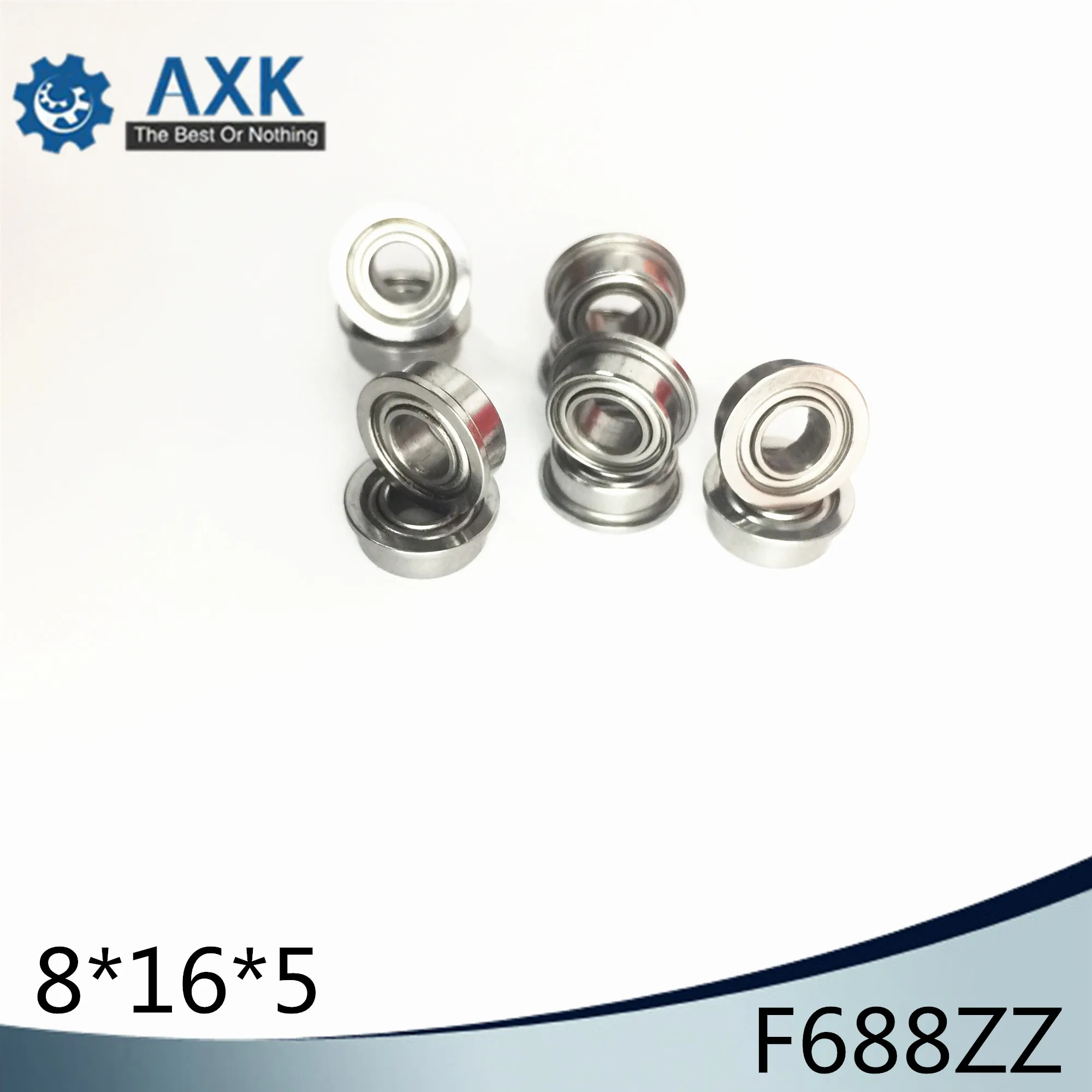 

F688ZZ Flange Bearing 8x16x5 mm ABEC-1 ( 10 PCS ) Flanged F688 Z ZZ Ball Bearings