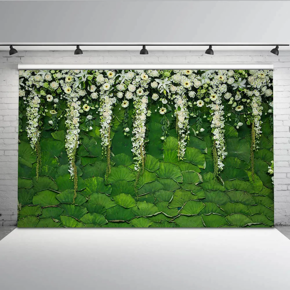 

Flower Backdrop for Photography Wedding Marry Photo Background for Photo Studio Props Custom MW-110