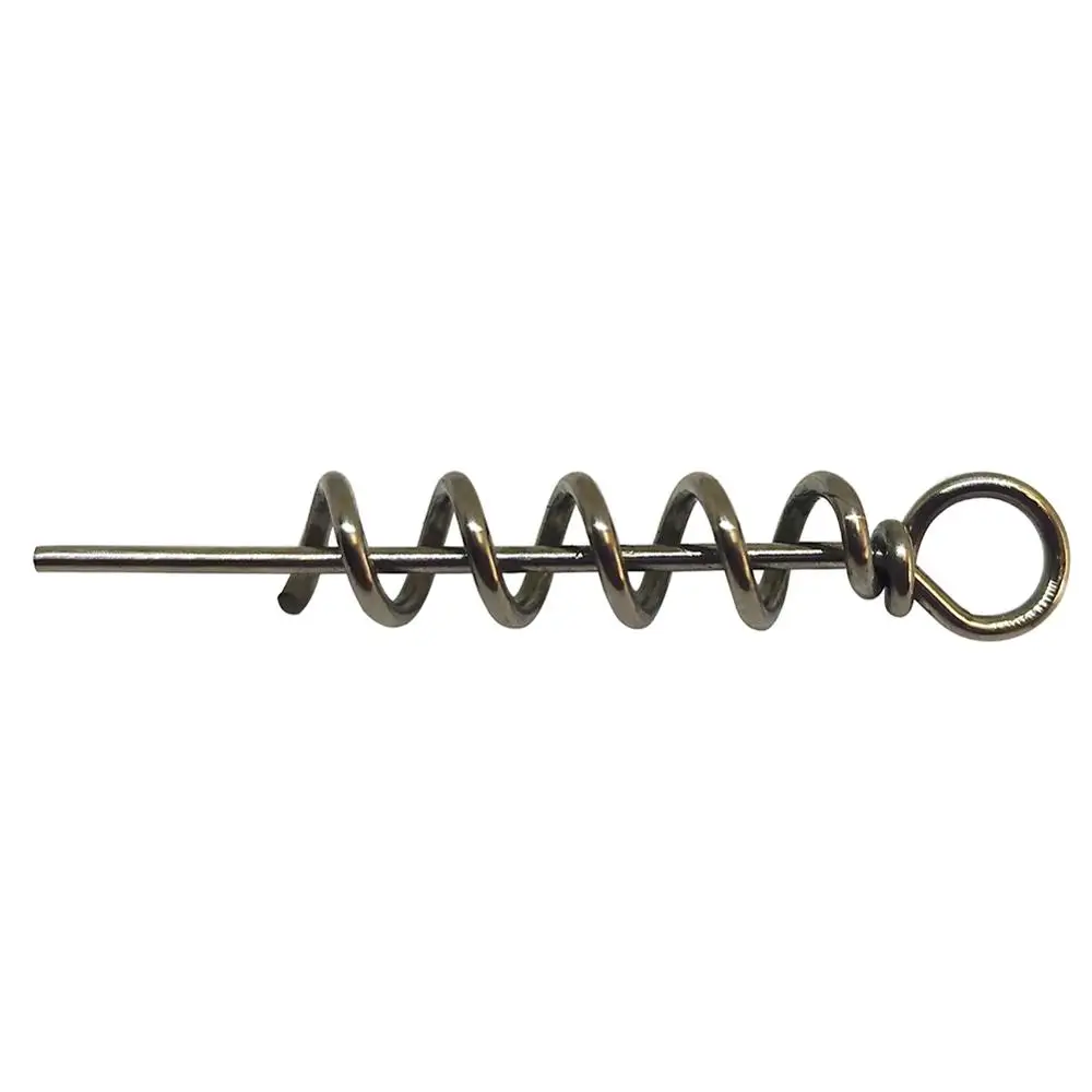 40-pieces Fishing Lure Centering-Pin Spring 50mm Pesca Steel Fishing Pin Bait Holder Lure Screw Lock Saltwater Fishing Tackle