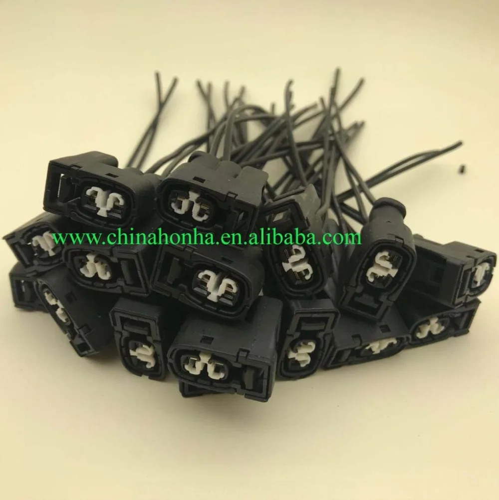 

Free Shipping 5/10/20/50/100 pcs 2 Way Female Injector Auto Wiring Connector 7283-8226-30 90980-11246 with 15cm 18AWG wire