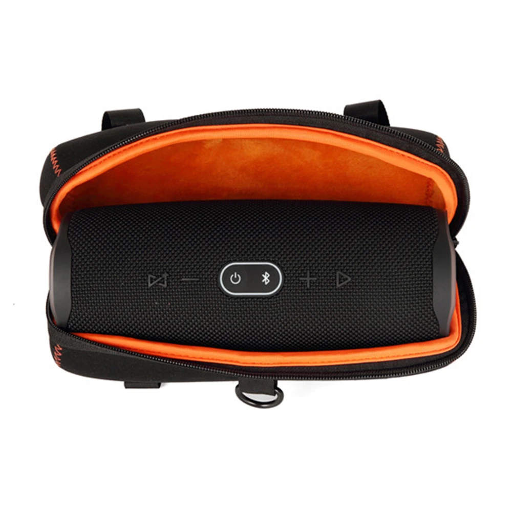 New Soft PU Speaker Bag Cover Case for JBL Charge 4 Charge4 Wireless Bluetooth Speaker Extra Space for Cable Chargers