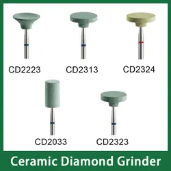 Dental Ceramic Diamond Grinder Burs (HP) 1PCS No Need Water Cooling for Dental Lab Handpiece