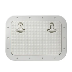 White Marine Boat Deck Access Hatch & Lid cover Non-slip 42.5 X 31.5 X 2 cm Durable Sealed Rubber Strip Marine Boat accessories