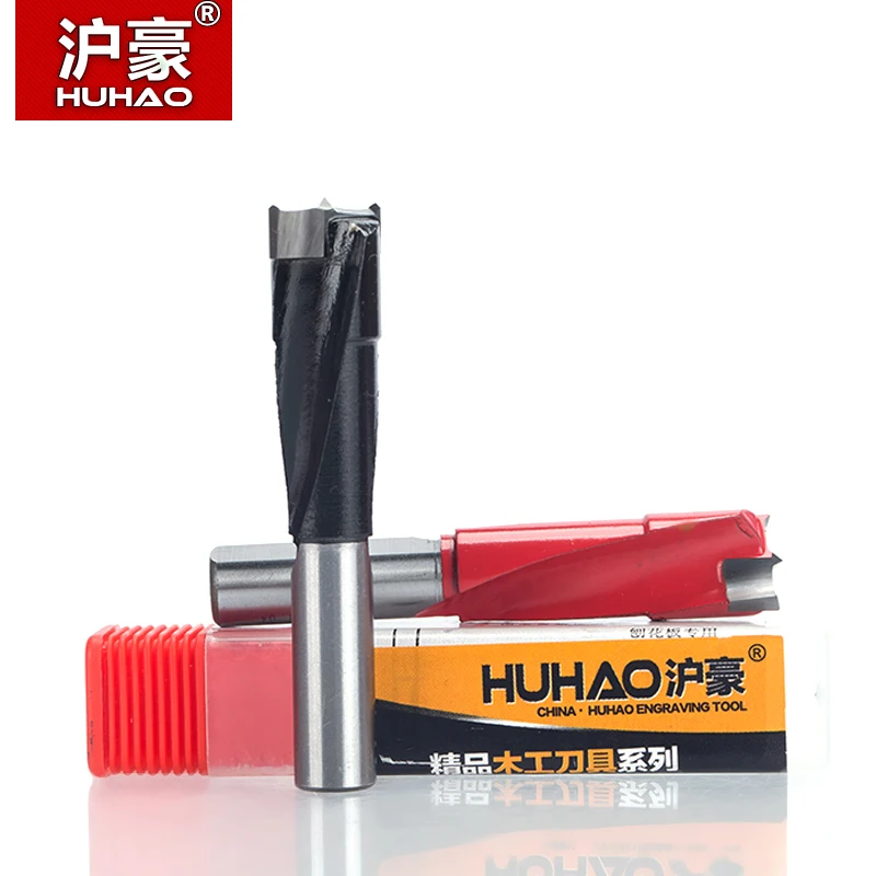 HUHAO 1pc Industrial Grade Wood Drill Bit 70mm Length Router Bits for Wood Row Drilling For Boring Machine Dia.16mm-35mm Endmill