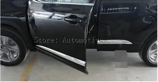 ABS Chrome side door body molding cover trim 4pcs for Toyota Highlander  2014 2015 2016