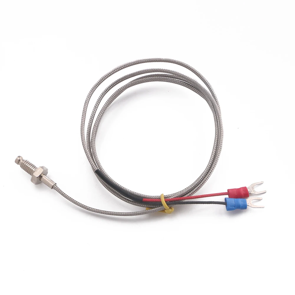Stainless Steel 1 Meter K-Type Screw Thermocouple  Sensor Probe Thread 6mm