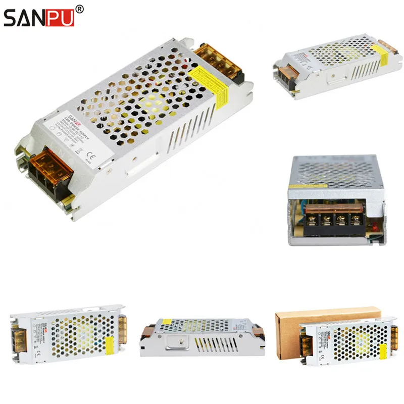 Wholesale 40pcs/lot SANPU 12V Switching Power Supply Unit 60W 5A Constant Voltage DC12V LED Driver AC to DC 12Volt CL60-W1V12