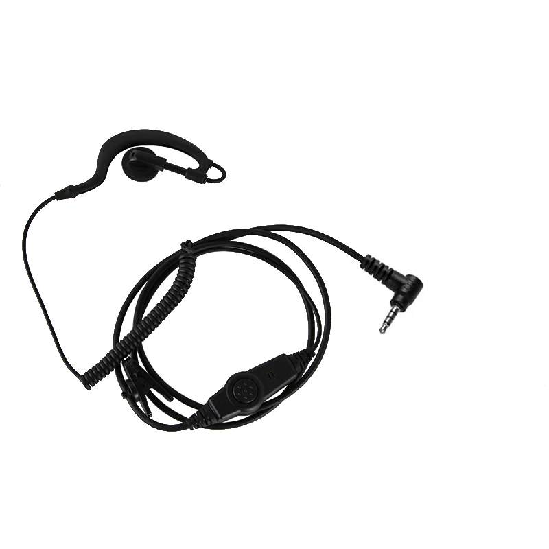 

1pin 3.5mm G-shaped Ear hook Earphone Mic PTT Headset For Yaesu Vertex VX-2R VX-3R FT-10R FT-60R VX-351 VX-354 Two way radio