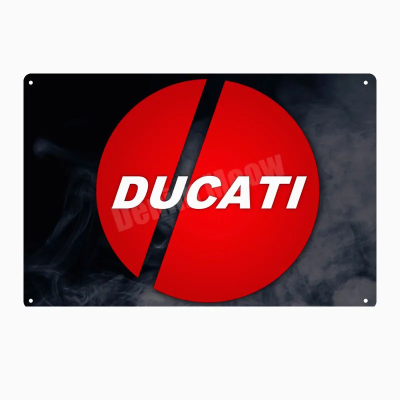 Ducati Corse targa Vintage Metal Tin Sign Pub Bar Garage piastra decorativa motociclce Iron Painting Motor Wall Art Stickers N280