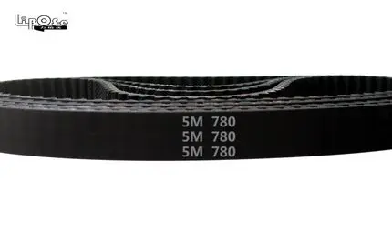 Free shipping 780-5M-10 synchronous belt length 780mm teeth156 Rubber width 10mm HTD780-5M-10 HTD5M timing Belt HTD 5m 780