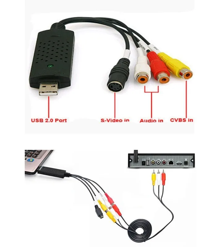 new update Chipset 008 replace UTV 007 USB 2.0 Video Capture Grabber Card adapter TV DVD VHS Audio Capture for win 7 8 10 OS