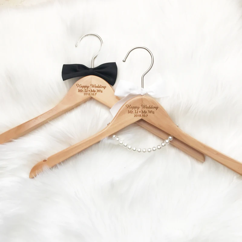 Wedding Hanger Engraved Hanger Personalized Name Hanger Groom and Bride Gift Bridesmaid Gift Bridal Shower Gift