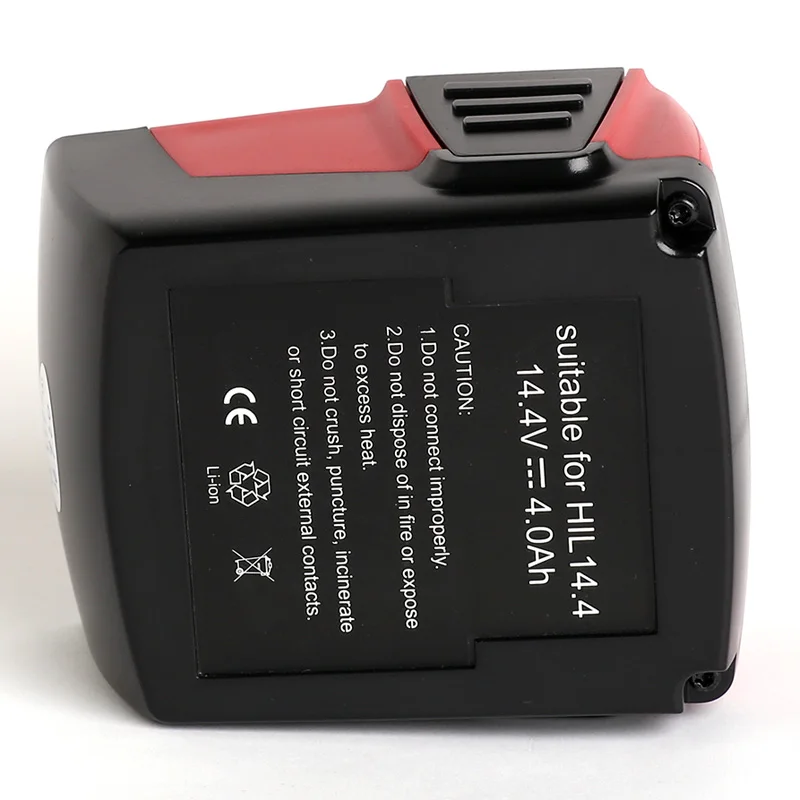 Bateria de lítio para ferramentas elétricas hilti, bateria de lítio 14,4va 4000mah b144, tamanhos diferentes, 10 ah
