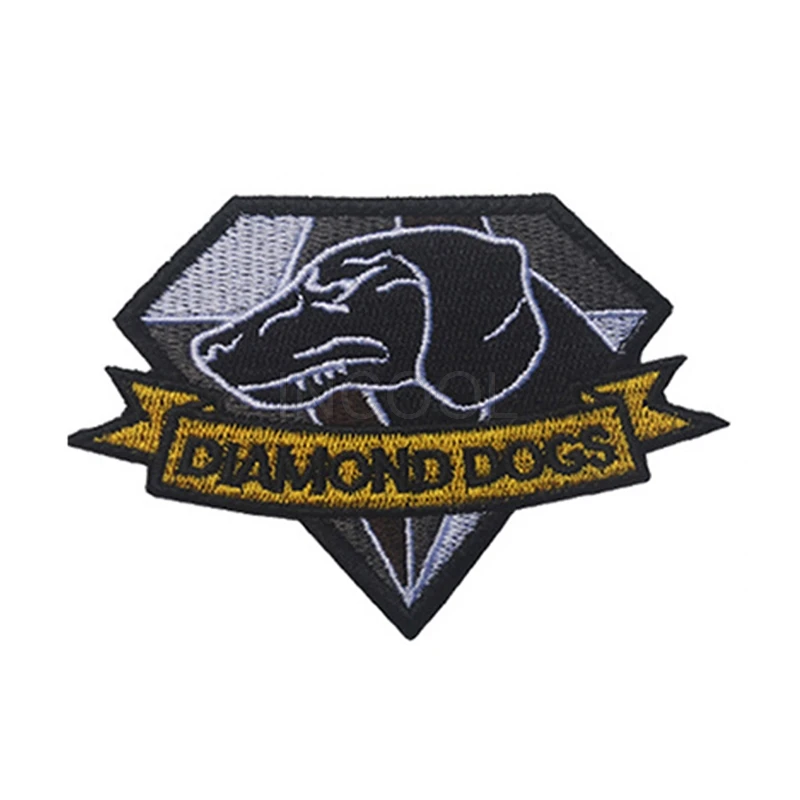 Embroidered Patch Diamond Dogs Patches Appliques Embroidery Patches For Clothing Backpack 10*7CM