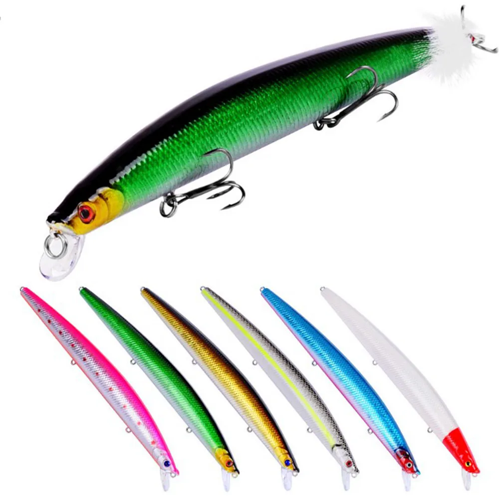 1PCS Classic Floating Minnow Fishing Lures 22g 18.5cm Artificial Bait Long Wobbler Hard Bait  For Bass Pike Carp Fishing