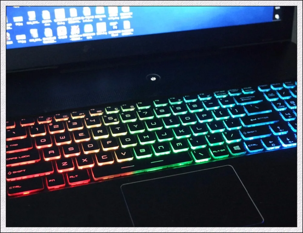 New English Crystal RGB backlit colorful Keyboard for RaBook f007 f660s f760s2p g5-p5 x17 x15 g7 x7 f640X MSI MS-1782 MS-16H2 US