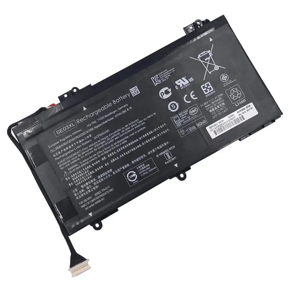 7XINbox SE03XL HSTNN-LB7G HSTNN-UB6Z 11.55V 41.5Wh Laptop Battery For HP Pavilion PC 14 TPN-Q171 849568-541 849908-850