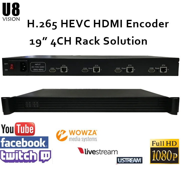 

H.265 HEVC MPEG-4 AVC/H.264 HDMI видео кодировщик HDMI передатчик прямой трансляции, широковещательный кодер H264 кодировщик