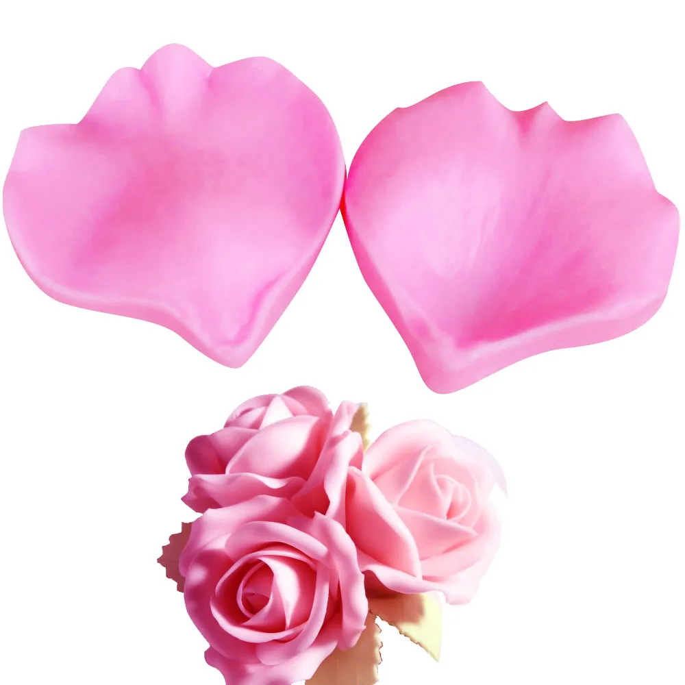 C211 24pcs/Set Leaf Flower Petal Silicone Mold Form Cake Decorating Tools Fondant Sugarcraft Gumpaste Chocolate Baking ClayMould