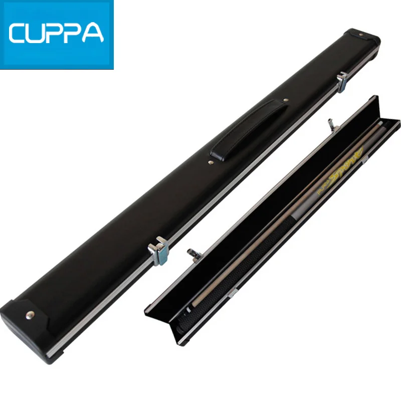 

New Cuppa 1/2 Pool Cue Case Black Pool Billiard Cues Cases 2 Holes Aluminum Alloy Billiard Accessories China