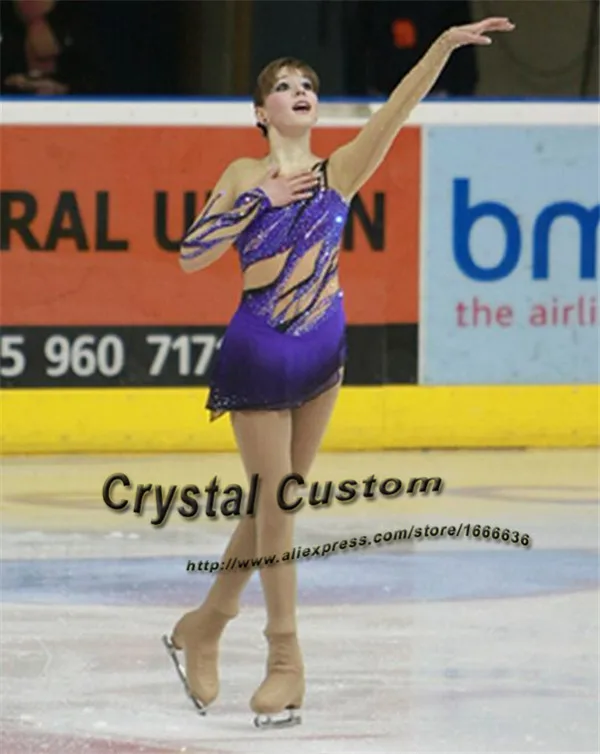 Adult Figure Skating Dresses Crystal New Brand  Vogue Competition Ice Skating Dress DR3290