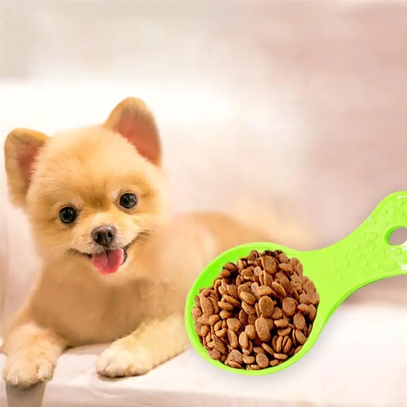 2PCS/set  Pet Food Scoop Plastic Creative Assorted Dog Food Spoon Pet Supplies Pet Feeder