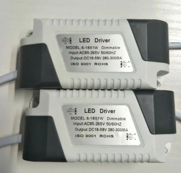 (6-18) x 1W 6W 10W 12W 18W Constant Current Dimming Dimmable LED Driver DC12V-50V 300mA For High Power LED Light