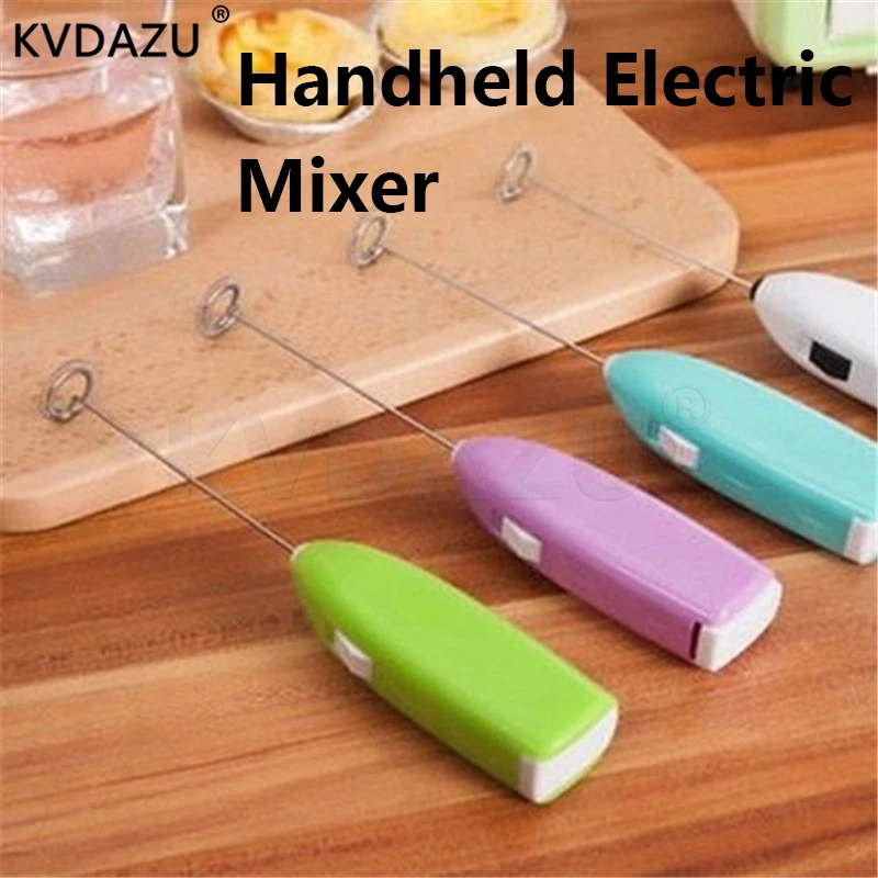 

Kitchen Professional Whisk Frother Handheld Electric Mixer Mini Coffe Milk Shaker Egg Beater Handle Stirrer Practical Cook tool