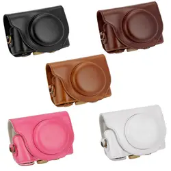 High quality Digital Camera Leather case cover for SONY Cyber-shot DSC-HX90V HX90 WX500 Camera Bag Pouch