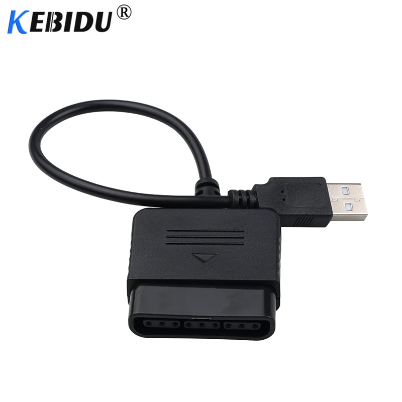 Kebidu ソニー PS2 プレイステーション 2 ジョイパッドゲームパッドから PS3 PC USB ゲームコントローラアダプタコンバータドライバなし