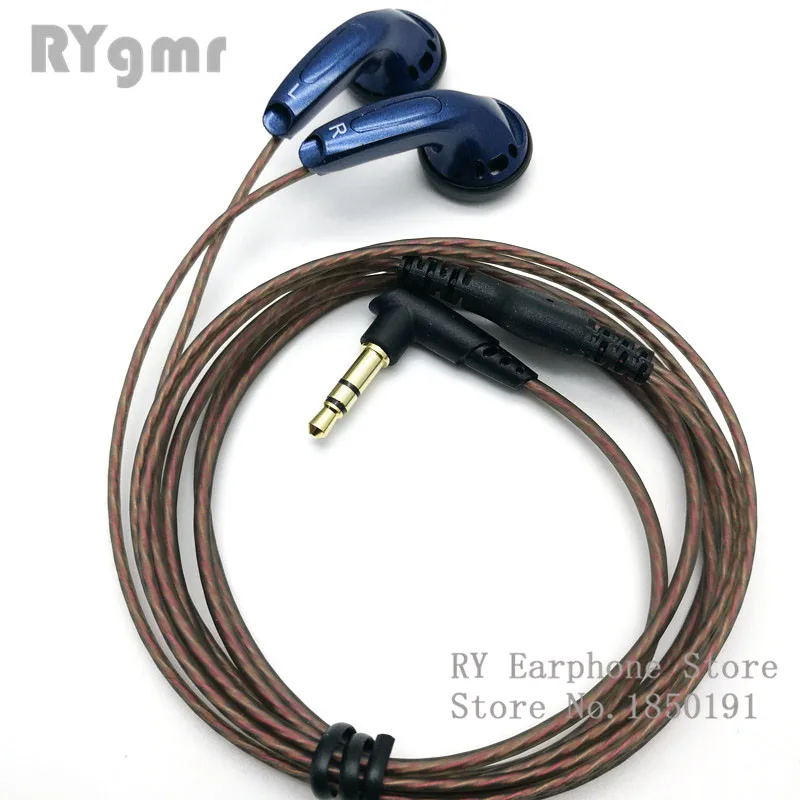 RY4S original in-ear Earphone 15mm music quality sound HIFI Earphone (MX500 style earphone) 3.5mm L Bending hifi cable