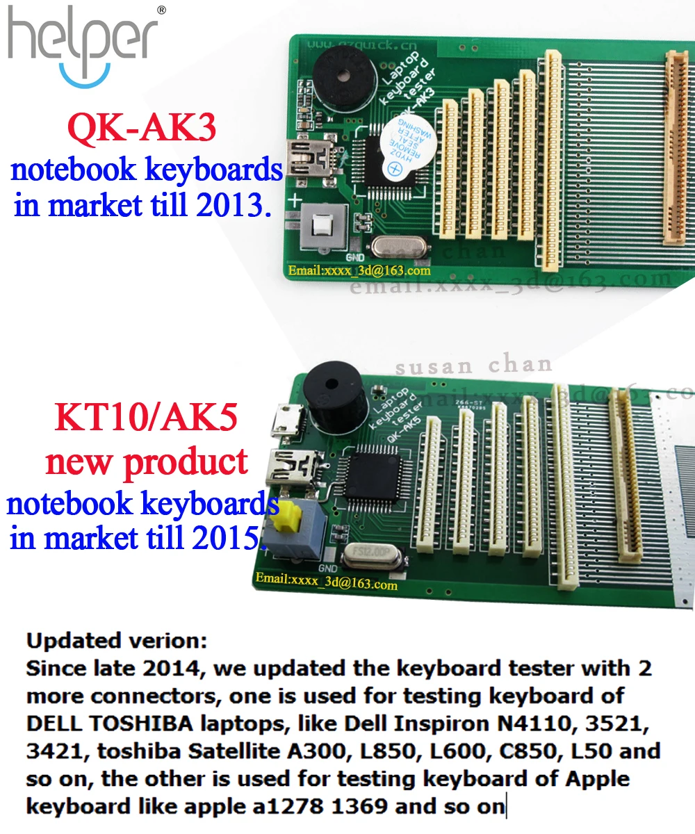 New Universal Laptop Keyboard Tester testing device machine Tool for more than 90% laptop keybaord AK-QK5