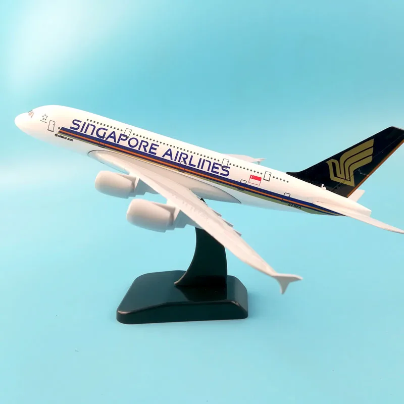 SINGAPORE AIRLINES A380 20cm Alloy Metal Model Airplane Turkey B777 Aircraft pulley landing gear Collections Craft gifts Toys