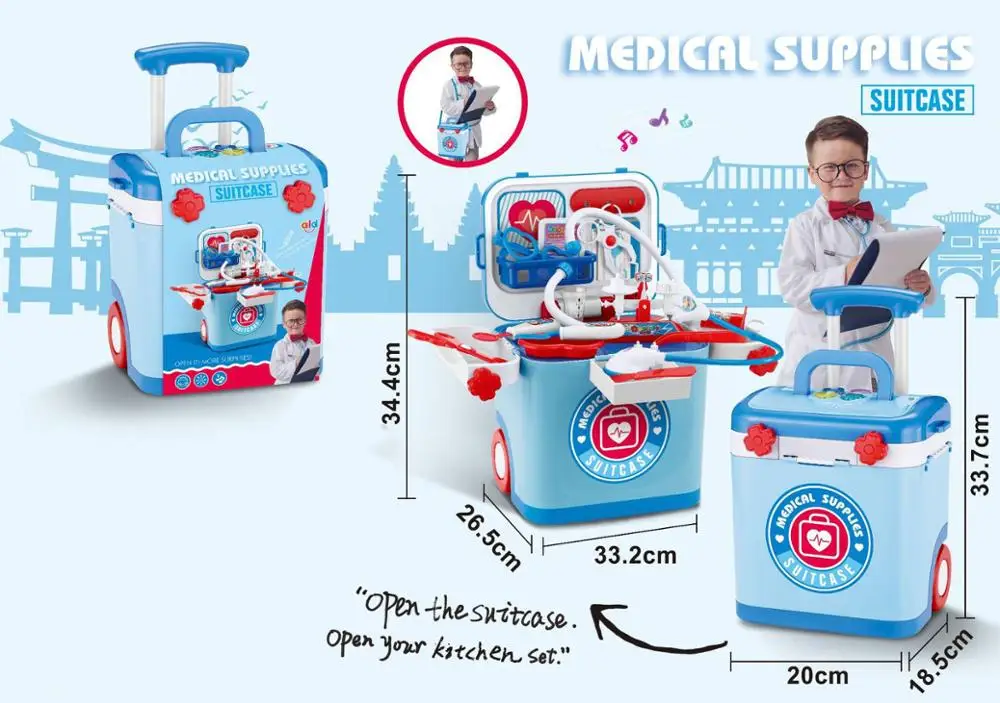 2019 New kids doctor set WIth Music and Light pretend play toys for children girls kids toys juego de doctor doctora juguetes