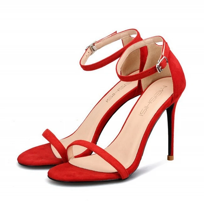 

Hollow Out Women Gladiator Sandal Vintage Buckle High Heel Thin Heeled Summer Shoes For Woman Open Toe Comfort Sandals J0037