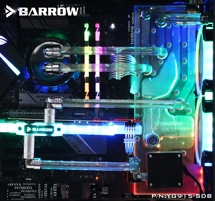 

Barrow YG915-SDB, Waterway Boards For IN WIN 915 Case, for Intel CPU Water Block & Single / Dual GPU Buildings