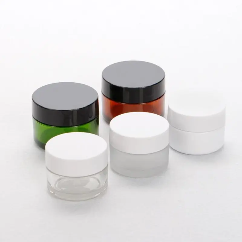 

30g 50g round empty Plastic Cream mask PET bottles jars containers for cosmetic packaging skin care cream tin F2017884