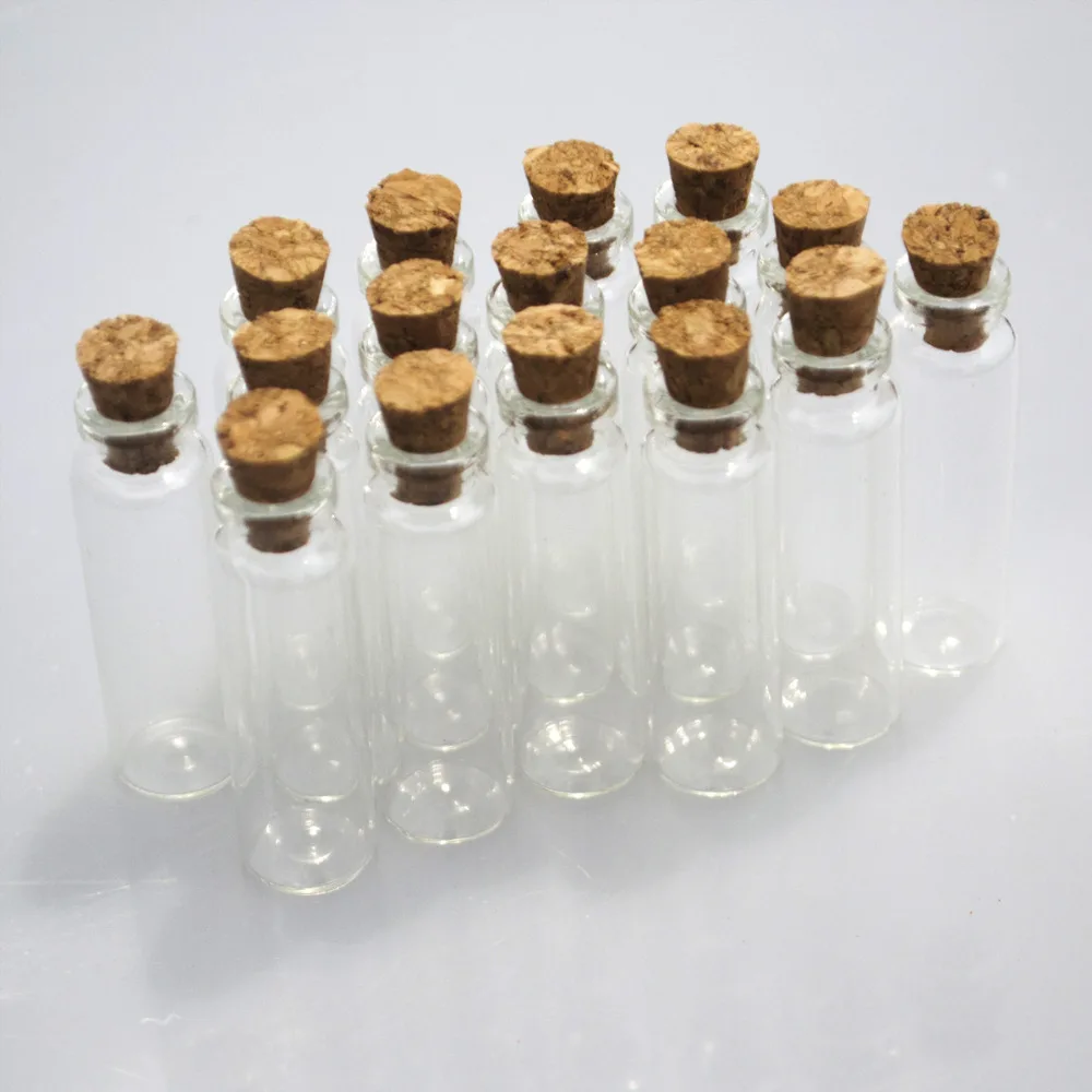 

Wholesale 12mm Diameter Small Wishing Bottles Empty Clear Cork Glass Bottle Vials Cosmetic Container 0.5ml 0.8ml 1.4ml 2ml 2.3ml