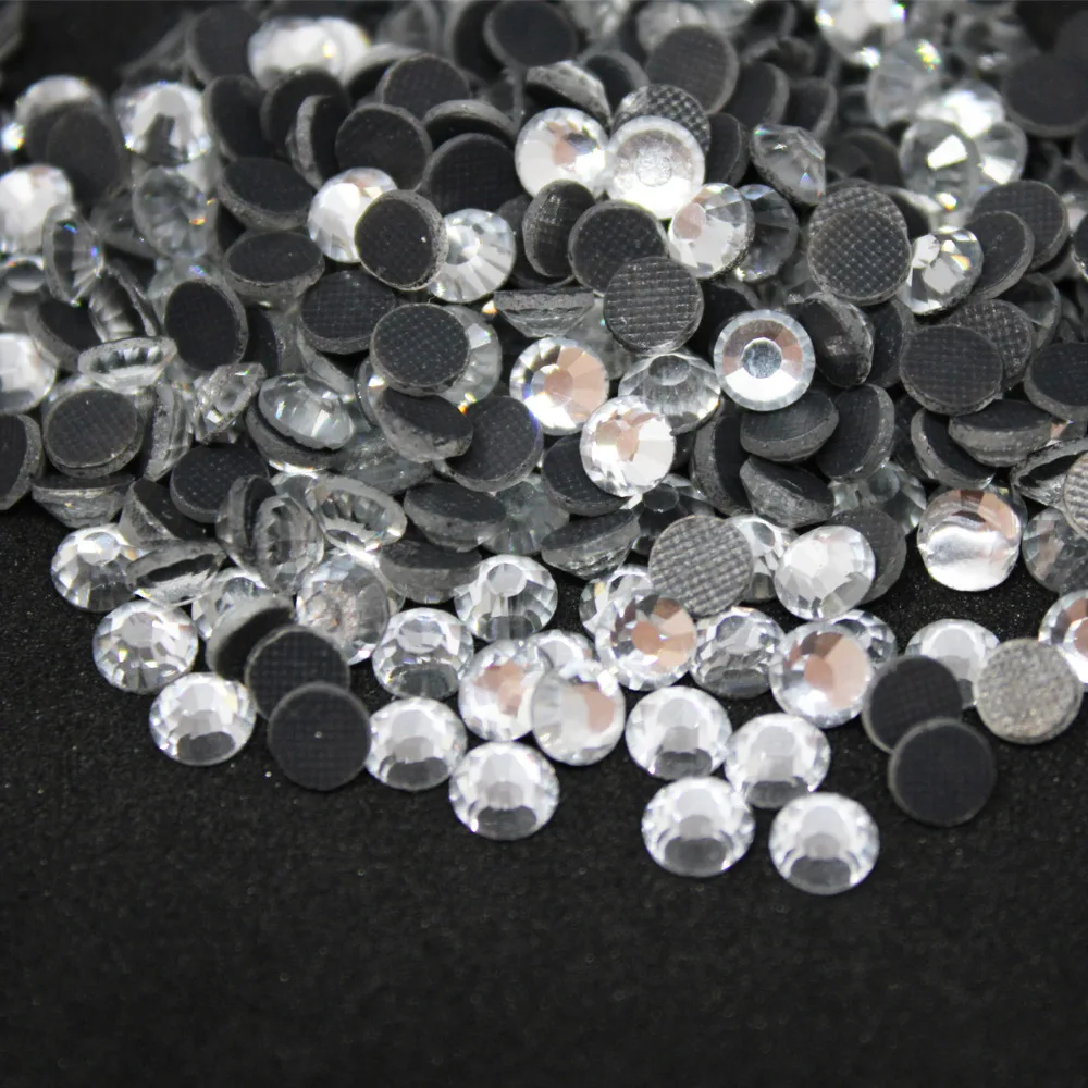 Crystal SS12-SS34 Machine Glass Material DMC Hotfix Rhinestones Flatback Glass For Clothing Decoration