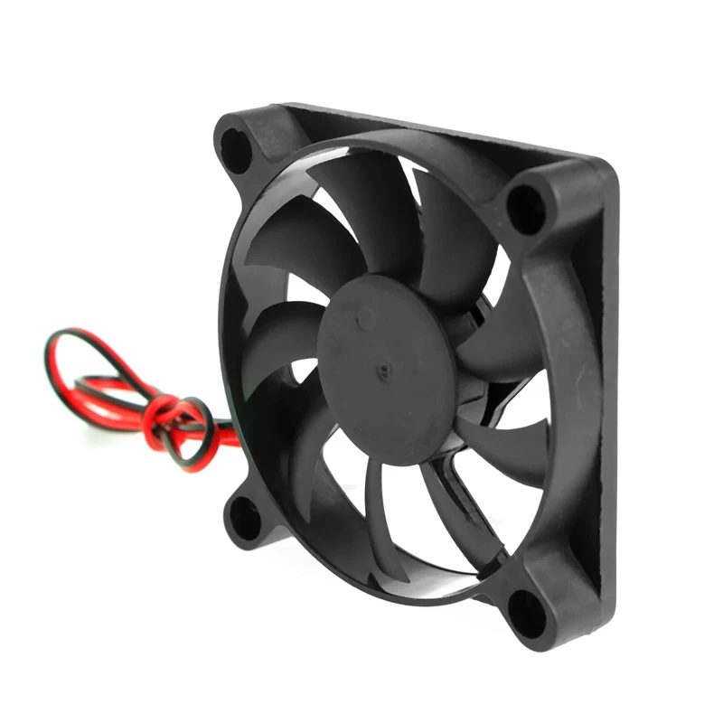 DC 12V 2-Pin 60x60x10mm PC Computer CPU System Sleeve-Bearing Cooling Fan 6010