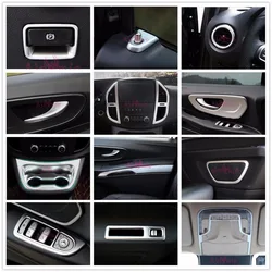 2014-2017 For Mercedes Benz Vito W447 Interior Cover Dashboard AC Outlet Trim Audio Handle Cup Holder Panel Chrome Accessories