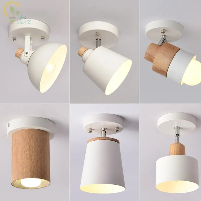 

Современный деревянный светодиодный потолочный светильник, белый металлический светильник для коридора, Кухонные деревянные лампы, Небольшие светильники для поверхностного монтажа