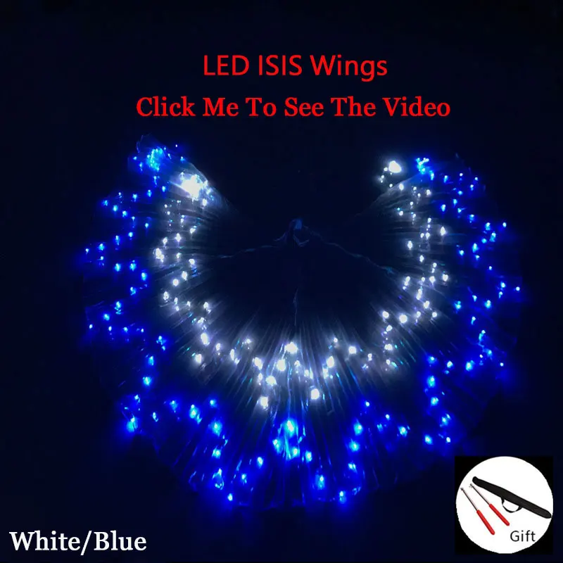 Dance Costume Accessories Prop LED ISIS Wings 36 Color Changing Butterfly Wing Belly Dance Stage Property