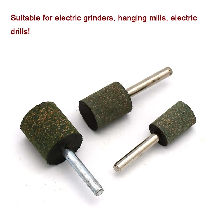 2 Stuks 6Mm Shank Sesam Spons Rubber Slijpen Head Mounted Punt Voor Metaalbewerking Afwerking Polish Grinder Rotary Gereedschap