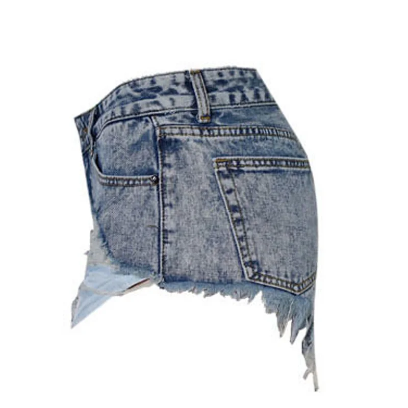 Sexy Vintage Hole Denim Shorts Women Ripped Tassel Jeans Shorts Summer Casual Hot Shorts Female