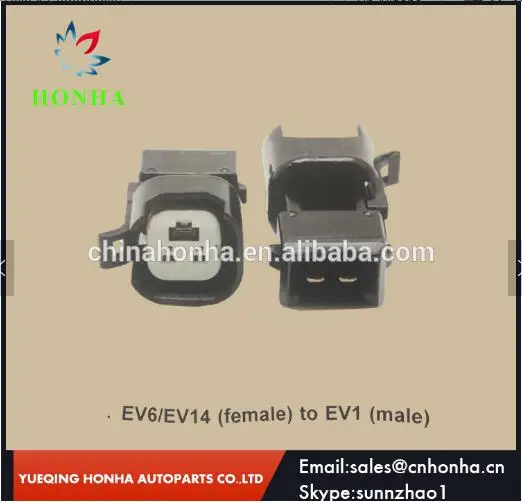 Free shipping EV6 EV14 female to EV1 male 2 pin waterproof connector